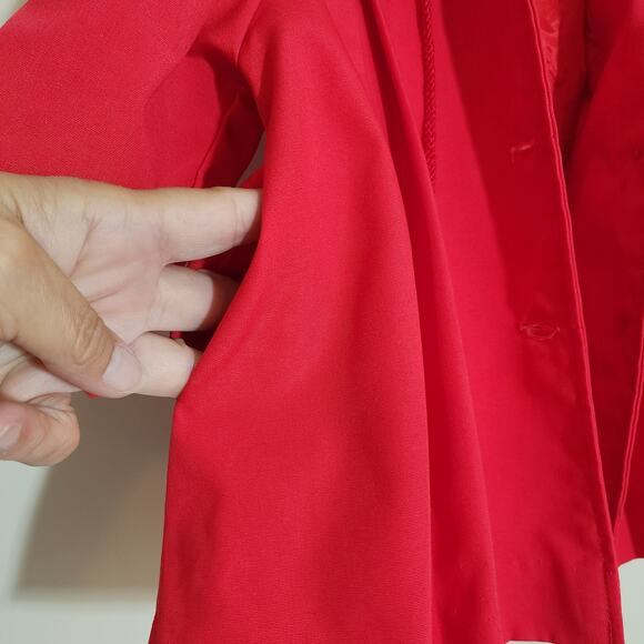 Vintage Weather Tamer toddler hooded fully lined red button front coat size 2T - Picture 9 of 12